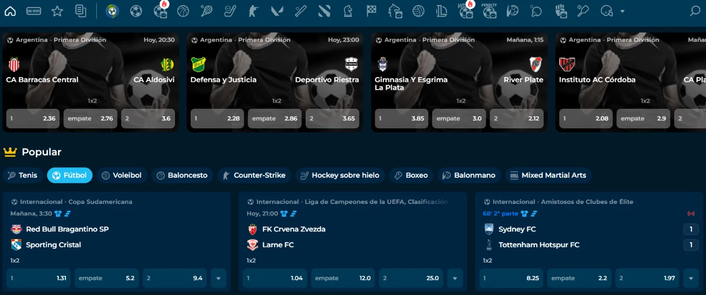 Apuestas deportivas y eSports en Casino Estrella