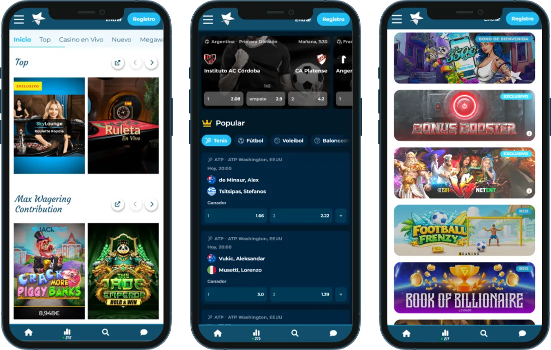 Casino Estrella en tu móvil